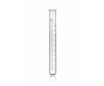 TEST TUBES WITH RIM, GRADUATED