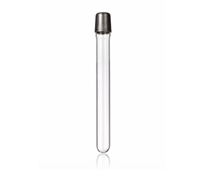 TEST TUBES WITH METAL CAP, ROUND BOTTOM