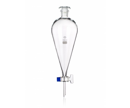 FUNNEL SEPARATORY, PEAR SHAPE WITH SJ STOPPER