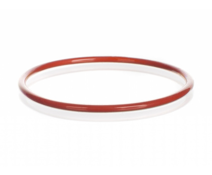 SEALING O-RING,SILICONE,FEP, plastic coated, red