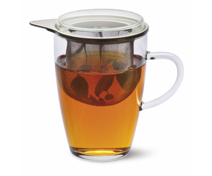 TEA FOR ONE - TEA GLASS LYRA WITH TEA STRAINER