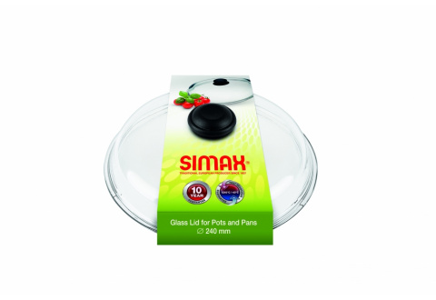 GLASS LID WITH PLASTIC KNOB FOR POTS AND PANS, HIGH, SLEEVE