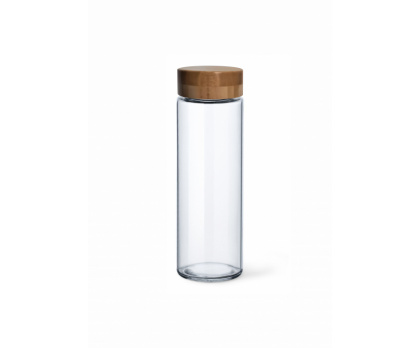 PURE AQUA BOTTLE WITH BAMBOO CUP