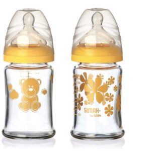 SIMAX Souprava kojeneckých lahví, 150ml - žlutá