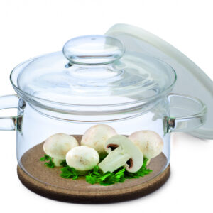 SIMAX hrnec Gourmet s korkovou podložkou s plastovým a skleněným víkem